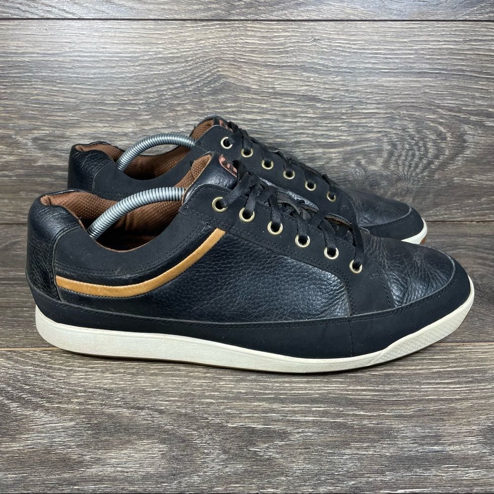 FootJoy Contour Casual Black Leather Spikeless Golf Shoes (54284) Men's 11.5